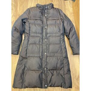 Michael Kors Down Puffer Jacket (Long) Black/Brown Chameleon, Women's Medium‎